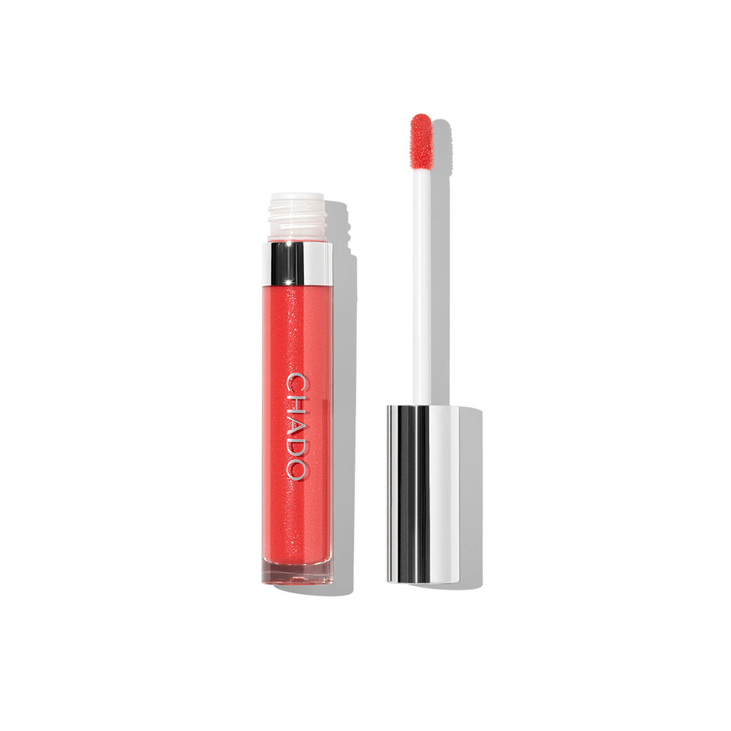 Pink Lippie Lip Gloss with a vibrant, hydrating glossy finish for shiny, voluminous lips
