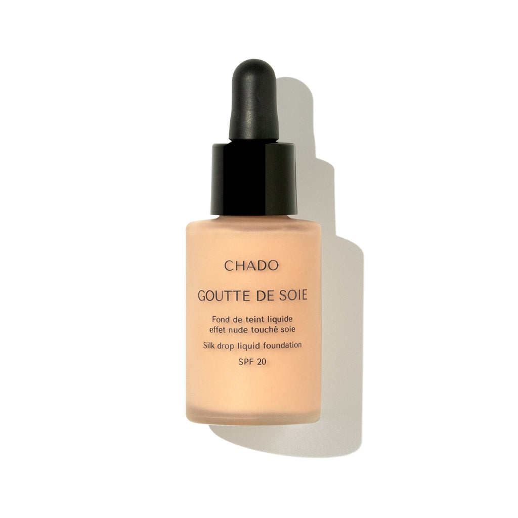 CHADO Goutte de Soie Foundation in Ivoire shade - hydrating matte foundation with SPF 20